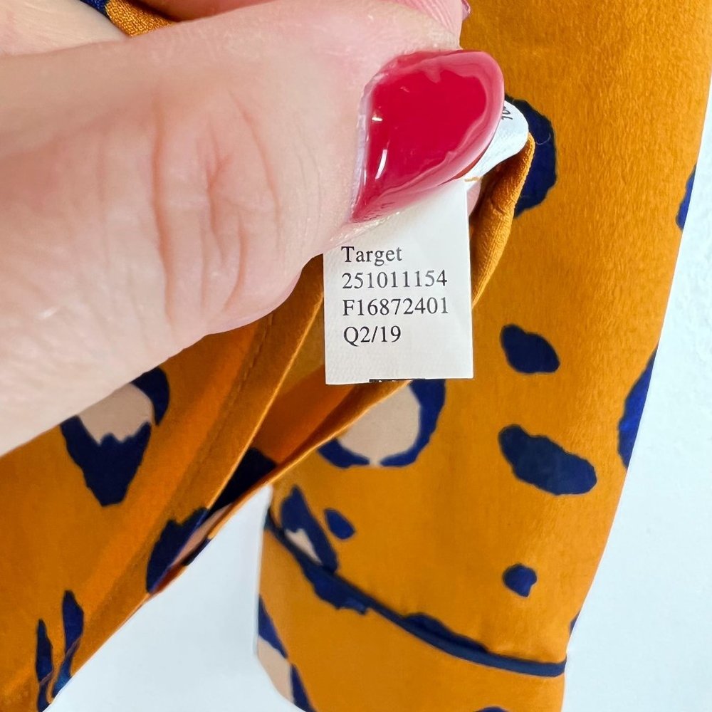 3.1 Phillip Lim for Target Women SZ XS Blazer Jacket Leopard Print Orange & Blue - Picture 6 of 7